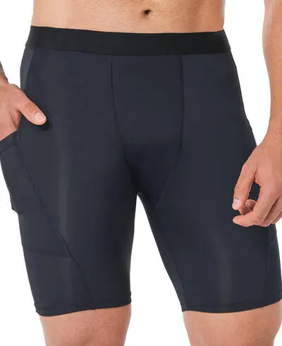 light black fitness short