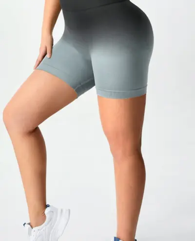 custom light color fitness short