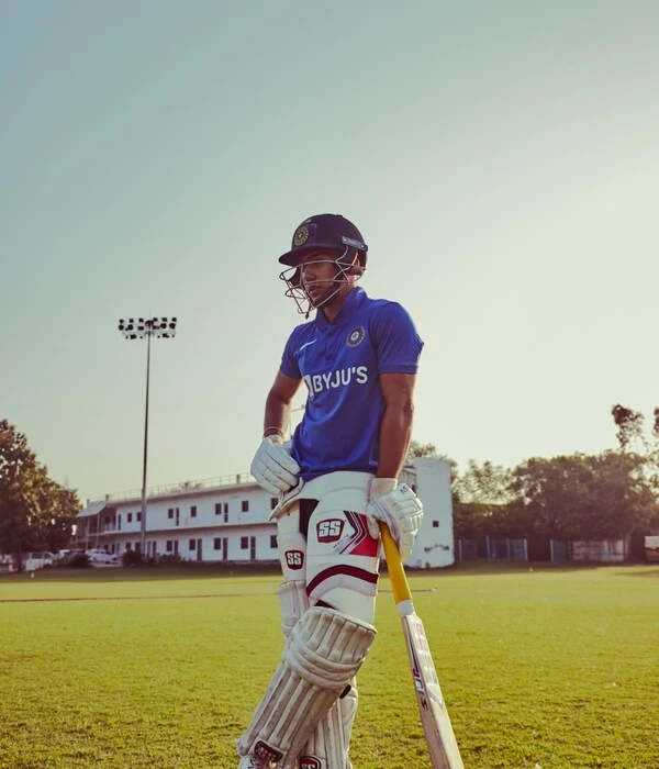 player wearing cricket uniform