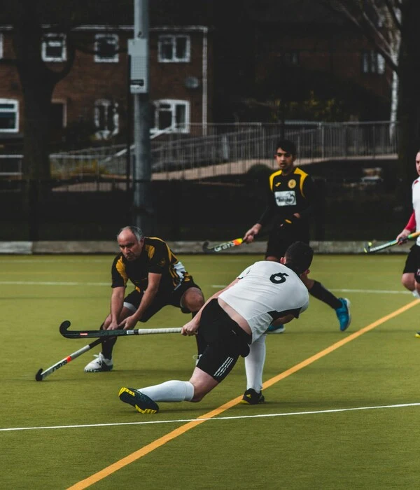 players wearing field hockey uniform by humex apparel