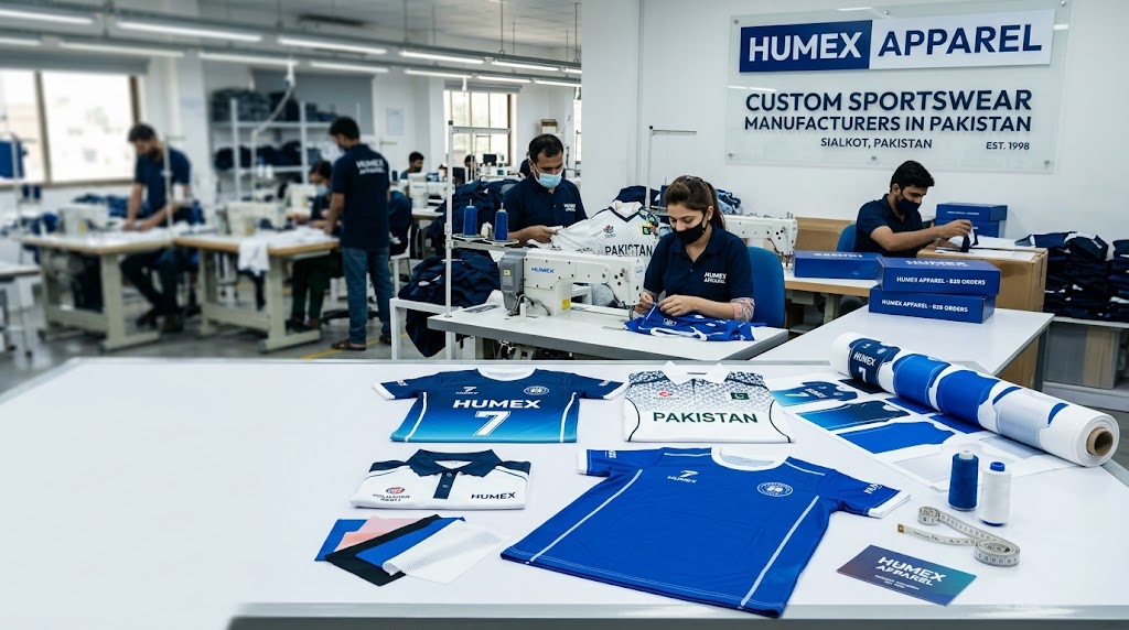Custom sportswear manufacturers in Pakistan — team kits, uniforms and performance apparel